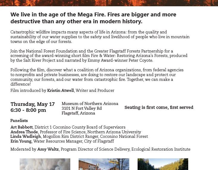 May 17, 2018: Fire and Water Film Screening & Panel Discussion