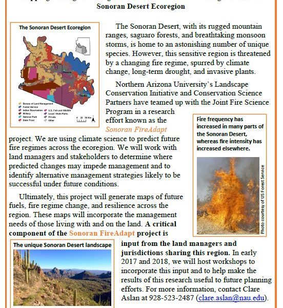 May 30, 2019: Sonoran FireAdapt Project