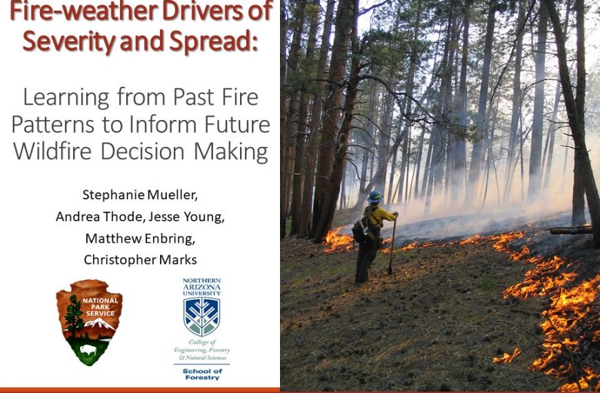 Fire-weather Drivers of Severity and Spread: Example from Grand Canyon