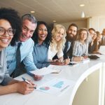 Stock photo of employees