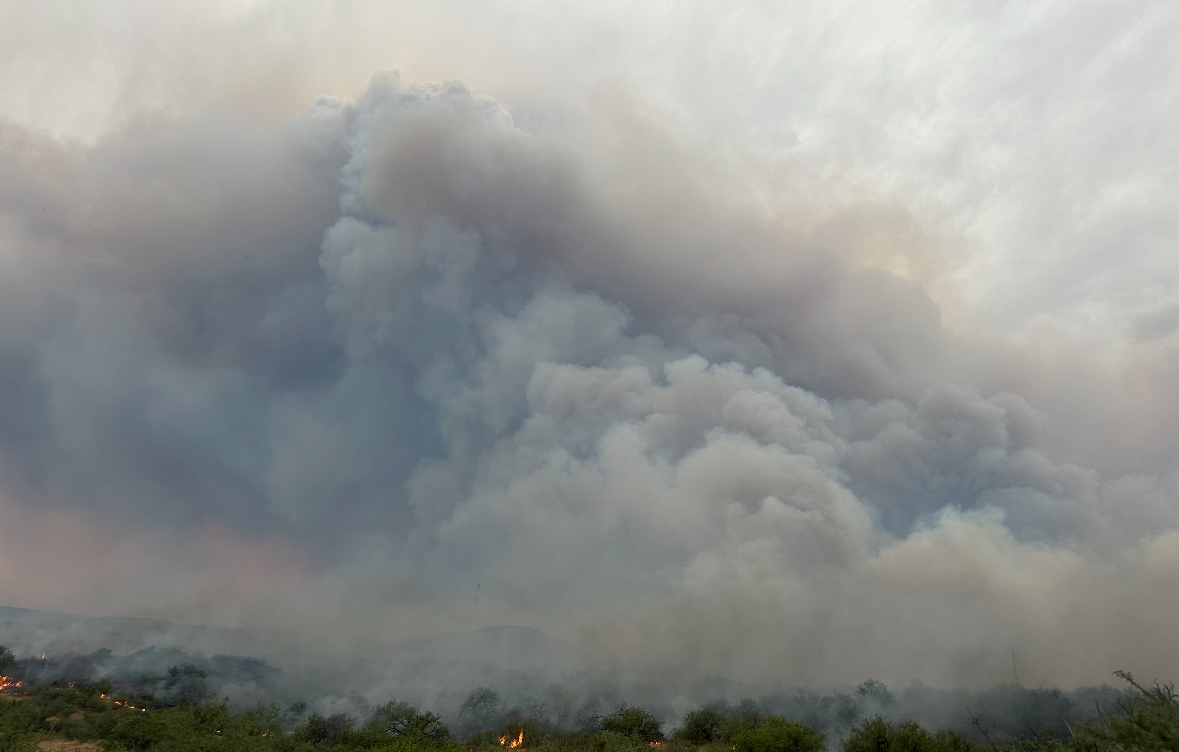 Smoke from Freeman Fire in Webinar: Fire in the Southwest: Fire Season 2024 Overview and 2025 Outlook