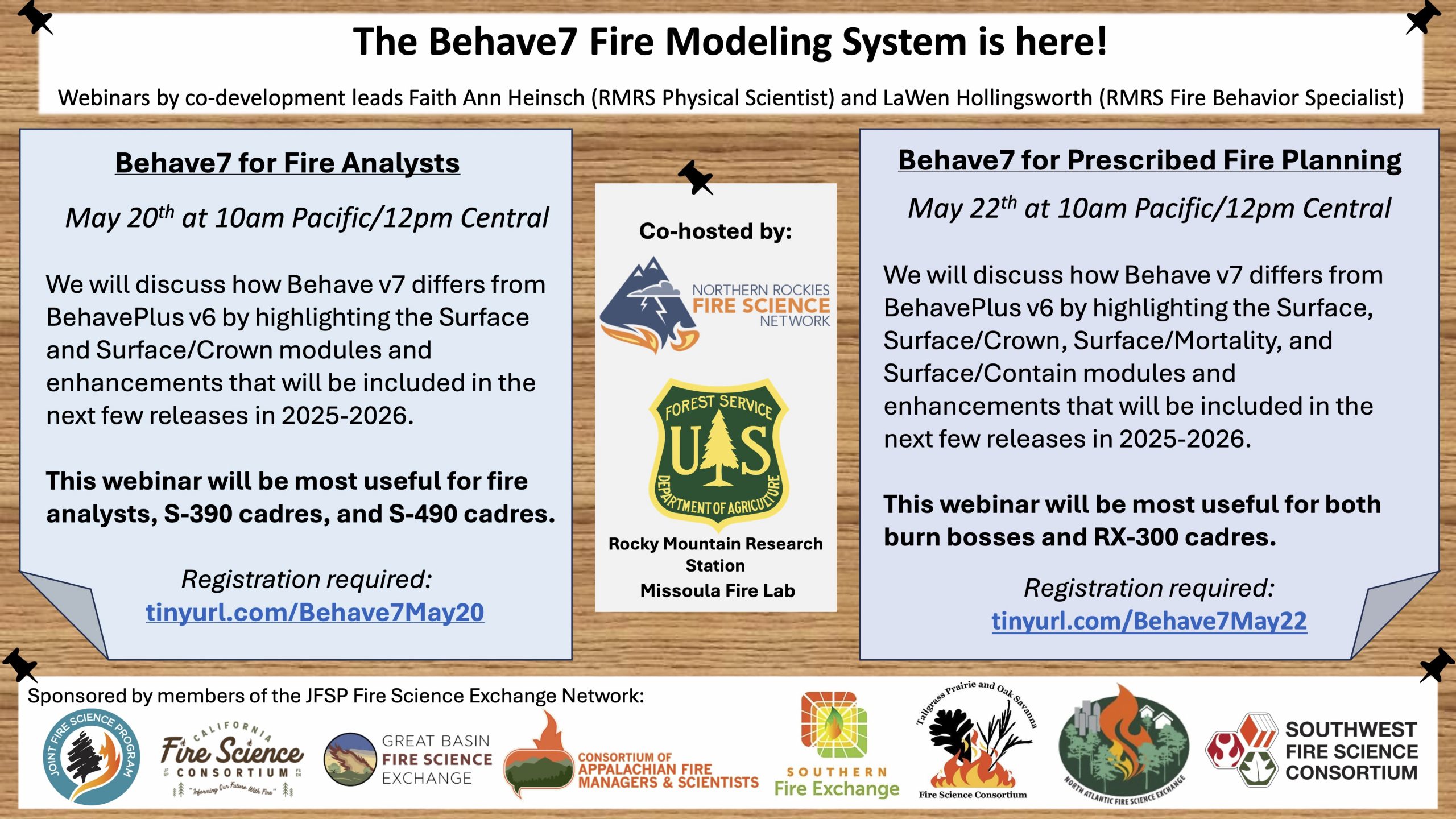 Webinar announcement on Behave7 training