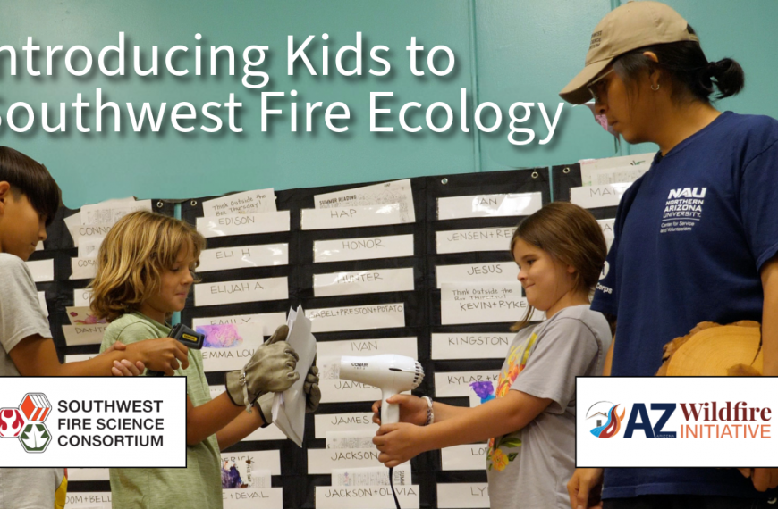 Image of kids learning about fire ecology